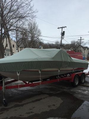 boat cover side view